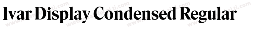 Ivar Display Condensed Regular字体转换